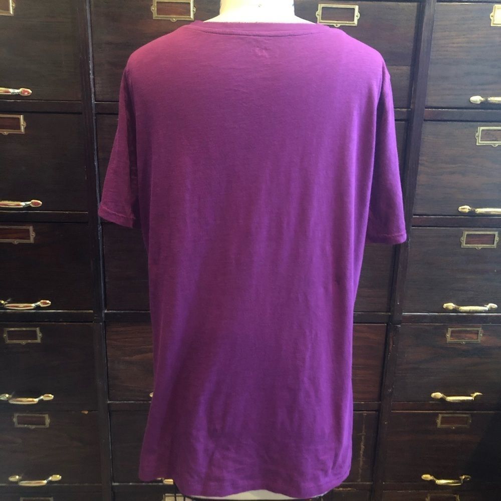 Loft Plum Ribbon & Rhinestone Tee - L - Picture 5 of 5
